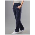 Jerseyhose TRIGEMA "TRIGEMA Freizeithose aus 100% Baumwolle", Damen, Gr. XXXL, US-Größen, blau (navy), 100% Baumwolle, casual, Hosen