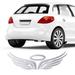 Bluethy 3D Angel Fairy Wing Pattern Car Auto Truck Badge Sticker Windshield Door Decor