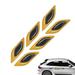 Tohuu Reflective Car Decals 6pcs Reflective Stickers for Car High-Intensity Night Visibility Reflective Decal Safety Warning Waterproof Decal Car Laptop Wall Window Bumper Sticker pretty good