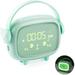 Kids Alarm Clock Alarm Clock Wake Up Light Light Alarm Clock LED Creative Cute Alarm Clock with Bedside Lamp 2 Alarms Snooze Sleep Aid Children s Day Gift for Kids Girls [Energy Class A++]-Green