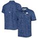 Men's Columbia Navy North Carolina Tar Heels Super Slack Tide Omni-Shade Team Button-Up Shirt