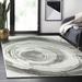 Abani Luna Collection Swirl 4 x 6 Grey Gold Modern Area Rug