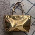 Kate Spade Bags | Kate Spade Small Harmony Metro Spade Gold Tote | Color: Gold | Size: Os