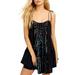 Free People Dresses | Free People Black Sugar Mountain Slip Dress Womens Small Sequin Intimately | Color: Black | Size: S