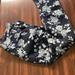 American Eagle Outfitters Jeans | Final Drop American Eagle Navy & Baby Blue Floral Jeggings Size 0 Jeans Skinny | Color: Blue | Size: 0