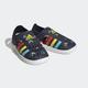 Badesandale ADIDAS SPORTSWEAR "WATER CLOSED TOE SUMMER SANDALE" Gr. 34, bunt (legend ink, bold orange, impact yellow) Schuhe Jungen