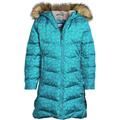Fleece Lined ThermoPlume Coat, Kids, size: 10-12 yrs, regular, Blue, Polyester, by Lands' End
