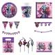 Monster High Party Supplies Plates Cups Napkins Straws Hats Tablecloth Happy Birthday Banner Balloons Invitations