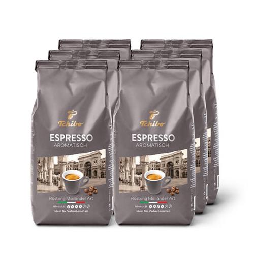 Espresso Aromatisch – 6x 1 kg Ganze Bohne