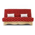 Clic clac 130 x 190 cm pin et tissu rouge Edelweiss