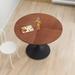 42.12"Modern Round Dining Table with Round MDF Table Top,Metal Base Dining Table
