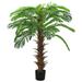 vidaXL Artificial Tree Cycas Lifelike Tropical Palm Tree with Pot 35.4" Green