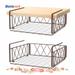 Bextsrack 2 Pieces Wire Shelf Basket Under Shelf Basket baskets for pantry storage (Bronze)