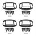 4X 2Din Car Radio Fascia for 09-12 DVD Stereo Plate Adapter Mounting Dash Installation Bezel Trim