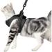 Ultralight Cat Harness And Leash Soft And Comfortable Kitten Collar Running Cat Walking Jacket Leak Proof Suitable For Puppy Rabbits (Gri S)