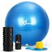 3in1 Yoga Column Gym Massage Foam Roller Pilates&65cm Fitness Exercise Yoga Ball