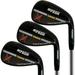 Japan Pron Wedge Golf Club Set 2022 TRV Model USGA R A Rules Black Oil Finish 50 54 58 Degree 10 12 8 Bounce Krisa Steel Shaft Pack of 3