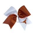 Texas Longhorns Jumbo Glitter Bow with Ponytail Holder