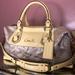 Coach Bags | Coach Ashley Signature Sateen Satchel Beige Khaki And Yellow Bag | Color: Cream/Gold | Size: Os