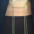 Anthropologie Jewelry | Anthropologie Gold & Silver Dual Strand Hammered | Color: Gold/Silver | Size: Os