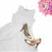 Michael Kors Dresses | Michael Kors | Sleeveless Cotton Eyelet White Dress Size 2 Petite | Color: White | Size: 2p
