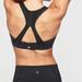 Athleta Tops | Athleta Xs Black Contender Bra Padded Mesh A-C Cups | Color: Black | Size: Xs