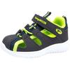 Sandale KANGAROOS "KI-Rock Lite EV", Gr. 24, blau (blau, lime), Synthetik, Textil, sportlich, Schuhe