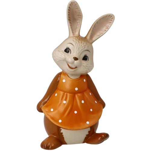 Osterhase GOEBEL ""Hasenschule - Süßer Fratz"" Dekofiguren Gr. B/H/T: 6cm x 7cm x 12cm, bunt Sammelfigur, Hasenmädchen