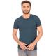 T-Shirt TRIGEMA "TRIGEMA Slim Fit T-Shirt aus DELUXE Baumwolle", Herren, Gr. XXL, blau (jeans, melange), 100% Baumwolle, Basic, Kurzarm, Shirts