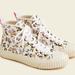 J. Crew Shoes | J. Crew (Classic Crew) Wisp Floral High Top Sneakers | Color: Pink/White | Size: 10