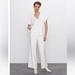 Zara Pants & Jumpsuits | Nwot Zara Wide Leg Knit Pants | Color: White | Size: S