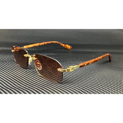 Gucci Accessories | Gucci Gold Double Gg Embroidered Men's Sunglasses | Color: Gold/Orange | Size: 56mm-16mm-140mm