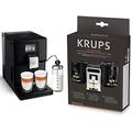 Krups EA8738 Intuition Preference Kaffeevollautomat inkl. Milchbehälter 11 Getränke |OTC-System,1450W|3L|Schwarz & XS5300 Reinigungs- u. Pflegeset für Kaffeevollautomaten