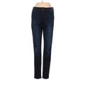 Joe's Jeans Jeans - Mid/Reg Rise Skinny Leg Denim: Blue Bottoms - Women's Size 25 - Dark Wash