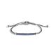 John Hardy Sterling Silver Classic Chain Blue Sapphire Pull-Through Mini Chain Bracelet