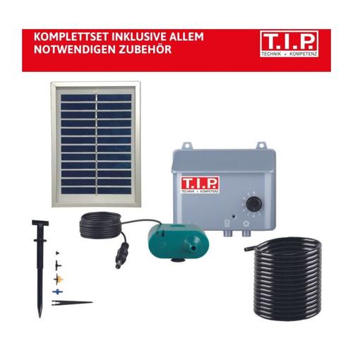 Système d&39arrosage solaire tip - automatique, 36 l/h, hauteur de refoulement 3 m, kit complet