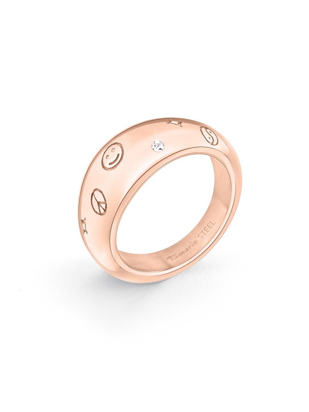 Tamaris Ring Time to Smile Damen roségold, 56 Image
