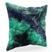 Plutus Green Blue Northern Lights Animal Faux Fur Luxury Throw Pillow