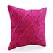 Plutus Fuchsia Purple Diamond Animal Faux Fur Luxury Throw Pillow