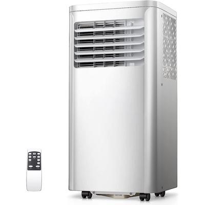 8,000 BTU Portable Air Conditioner,Remote Control, Portable AC Unit, 3-in-1 Air Conditioner,Digital Display,24Hrs Timer,White