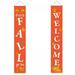 Thanksgiving Porch Sign Decoration Fall Banner Welcome Happy Autumn Ya ll Large Hanging Flags Signs Porch Banners Autumn Decor for Home Door Birthday Party Yard Outdoor