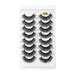 MPWEGNP Multipacks Pairs Lashes Long Dramatic False Eye Volume Lashs Thick Eyelashes Minks Lashes Cat-Eye 8D 8 Pack Fluffys Wispy Eyelashes Lashes Wispy Pack Dramatic Cat Eye Lashes