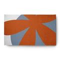 3 x 5 Simply Daisy Bold Flower Modern & Contemporary Chenille Area Rug Perfect Orange