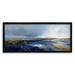 Panoramic Cloudy Sea Landscape Abstract Painting Black Framed Art Print Wall Art
