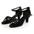 Sandals Dance Shoes Ballroom Latin Salsa Women s Color Fashion Prom Women s Sandals Black 6.5(38)