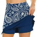 qazqa womens summer tennis skirt golf skorts for women with pockets blue xxl