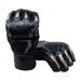 Half Finger Boxing Gloves Open Palms Mitts for Adults Punching Heavy Bag Karate Claw Of Tiger and Black