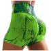 Olyvenn Women Basic Slip Bike Shorts Compression Slim Fitness Workout Leggings Yoga Shorts Pants Stretch Shape Slim Tight Shorts Trendy Shorts for Women 2023 Green 4