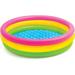 Intex Sunset Glow Inflatable Pool: 58in x 13in - 3 Ring Soft Floor - 73 gal Capacity - Repair Patch Included