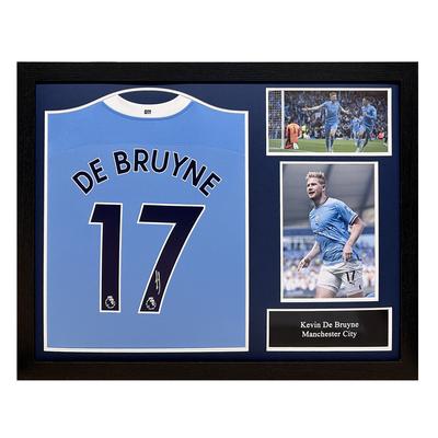 Kevin De Bruyne Signiertes Hemd - Gerahmt